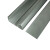 120*50 铝合金方线槽 多功能面板线槽 充电桩线槽 线槽 水平弯 银灰色