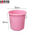 集华世 多功能加厚手提装水塑料桶【36*34cm粉色22L】JHS-0176