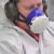 德尔格 Drager 自吸过滤式防毒面具半面罩 2100硅胶呼吸阻力小高容尘量舒适度高 1只/盒（M/L，蓝色）