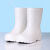 格术 36码高筒食品级雨靴 食堂厨师车间工作防滑防油脚部保护白色