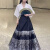 欧芙伦（Oufulun）新中式古国风马面裙一整套装女夏季日常通勤改良汉服新款女连衣裙 白色上衣 L
