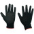 冰禹 BYsy-22 pu尼龙涂掌手套 耐磨防滑涤纶工作防护手套 黑色浸胶涂胶劳保手套 L码（10双）