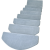 梦动楼梯踏步垫免胶自粘防滑加厚绒长毛色室内台阶贴脚垫子定制 浅灰色 弧形 65*24*+下折3厘米