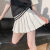 FVQX百褶裙半身裙高腰2023新款女西装料加长款黑色显瘦短裙 卡其色常规款（毛呢面料) XS 适合 70-80斤
