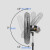 大功率工业电风扇落地强力挂壁机械式家商用大风力烧烤工厂牛角扇 500挂壁扇塑钢叶 加长线粗网