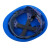 曼德锐安全帽工地男国标abs加厚透气夏施工玻璃钢头盔领导工程定制印字 豪华玻璃钢款（蓝色）（按钮）