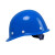 曼德锐安全帽工地男国标abs加厚透气夏施工玻璃钢头盔领导工程定制印字 豪华玻璃钢款（蓝色）（按钮）