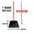 垃圾铲加深簸箕推土机批发全新料结实耐用黑色垃圾斗扫把簸箕套装 地刷+ 开丝硬扫把+簸箕