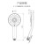 九牧（JOMOO）花洒喷头增压手持高压淋浴头洗澡淋雨家用加压沐浴莲蓬头加大面板 【5】三功能手喷+1.5米软管+底座