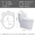 柯鲸家用马桶坐便器大冲力超漩虹吸式静音连体座便器小户型抽水马桶 经典款 【超漩虹吸】+静音盖板