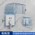 防水盒86卫生间浴室漏电保护罩透明防溅盒防水盒盖开关插座 86蓝色加高防水盒