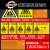 定制适用汽修厂4s店危险废物警示标识牌全套废机油存放处危废暂存 汽修厂危废标识牌-9款18张/套 20x20cm