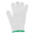 金诗洛 K532 (12双装)劳保纱线手套 棉纱手套耐磨防滑防护作业工作手套本白 4号绿边