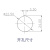 LSHITECH龙仕TYPE-B航空插头 打印机口方形usb母座防水公母延长线定制 LB22-CA-UB-013(0.3米) A202 蓝色 x 金属螺母