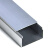 DS 铝合金方线槽 80*40mm 壁厚0.8mm 1米/根 外盖明装方形自粘地面