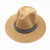 男士草帽 夏天西部牛仔帽大沿帽大帽檐礼帽沙滩帽子 透气凉帽定制 2色 均码 7天内发出