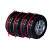 希万辉 汽车加固轮胎保护罩备胎罩雪地胎防尘罩方便收储藏袋轮胎收纳袋 4个红织带66cm