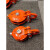 历修定制重型起重滑车乌龟型整体转向滑轮船用轴承吊滑轮绞盘自救卸扣滑车 6寸全包滑车(6吨)