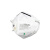 耐呗斯（NABES） 9502V KN95自吸过滤式防颗粒物口罩(头带式) 环保装  1只 白色 均码 