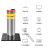 全自动液压升降柱电动伸缩挡车桩不锈钢固定隔离路桩学校防撞立柱 219全自动圆盘（壁厚6mm）