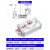 适用气动小型转角摆动可调90度180度旋转气缸MSQB-10A/20A/30A/50/70A 旋转气缸MSQB-50A