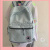 新款潮牌韩版双肩包初中生书包学生男女经典校园背包大容量电脑包 高版-水蓝色