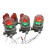 BBJ红黄绿三色组合防水防爆声光报警器LED120分贝闪光信号警示灯 两色颜色电压留言