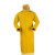 代尔塔 连体雨衣407005 双面PVC涂层 工作风衣款 XXL 黄色 1件