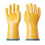 隔热手套200度防水防蒸汽耐高温液态硅胶可水洗烘焙 200度黄色液态硅胶XL 男士