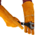 洁睿安 牛皮电焊手套焊接加厚耐高温长款 黄防火线手套长度36cm