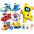 益尔乐（YEARO TOY）嘟当曼玩具变形警车磁性拼装儿童机器人男女孩玩具生日礼物61 手动变形快餐车