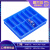 分格箱多格分格收纳盒零件盒分类盘塑料周转箱修理专用箱螺丝盒 6#大8格-蓝色