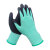 谋福 CNMF 102 浸胶手套 乳胶防滑耐磨防油 胶皮工业手套 (发泡柔软绿12双装） 