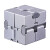 德国infnity cube无限魔方减压神器铝合金方块口袋手指解压玩具 三代DIY拆卸款-灰色 无限魔方