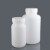 定制塑料瓶大容量大小口试剂瓶广口黑色棕色避光瓶HDPE白色样品 棕大口1L