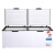 NGNLW 商用容量冷藏超大单双柜雪柜卧式冷柜冰柜   618升双温冰柜