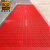爱柯布洛 拼接三合一地垫  室外除尘拼接地毯镂空刮沙地垫0.6×1.2m 三刷纯红色111417