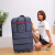 旅行包大容量男超大158航空托运行李包扩展加厚版航空箱旅行袋6轮 蓝色 均码