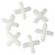 瓷砖定位十字卡塑料十字架贴瓷砖留缝定位器地砖固定卡子500粒装 2.5mm一包500粒5包