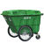 适用垃圾车环卫清洁车户外特大大型街道保洁物业400L四轮手推车清 400L绿色 400L白色(无盖)
