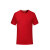 夏季圆领工作服 t恤定制印logo 速干工衣 餐饮运动短袖文化衫 红色-精梳棉 4XL 短袖