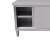 稳斯坦 W5554 商用不锈钢拉门工作台 厨房储物柜操作台切菜桌打荷台 120*80*80单通