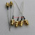 (定制）SMA-KYB1铜管射频同轴测试线 SMA母单头SFT50-1半钢RF高频测试线 0.5m