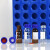蓝盖1.5/2ml 进样瓶透明 棕色液相色谱玻璃样品瓶取样瓶顶空瓶100 顶空盖+无切口垫100个