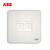 ABB开关插座弱电信息插座纤悦雅典白色二位双插座 AR332 双AR332