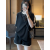 Rindu港风时尚洋气短袖T恤女运动套装夏设计感撞色宽松减龄短裤两件套 Y2247-黑色套装 S 【80-100斤】
