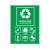 兰诗FW2181 垃圾分类贴纸标签纸垃圾桶标识贴纸可回收其他垃圾标签纸  通用T911 可回收物 小号