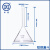 华鸥 玻璃漏斗 加厚长短颈标准高硼硅漏斗 过滤实验室科研 短颈90mm 