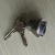 日本进口美和13LA执手门锁用U9锁芯 锁头 锁胆 MIWA 01门锁芯 拉丝不锈钢 35-50mm  通用型 带钥匙