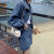 EYZR牛仔套装女时尚秋季2023新款网红百搭炸街外套半身裙两件套 蓝色外套+牛仔裙 L
